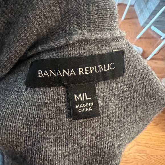 Banana Republic Cardigan Sweater Short Sleeve Belt Tunic - M/L - Picture 2 of 7